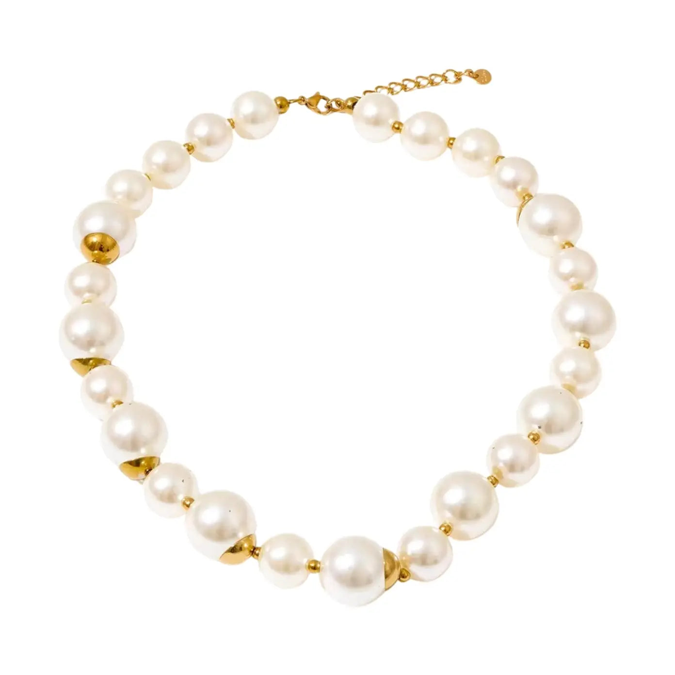 WENDY PEARL GOLD BALL NECKLACE