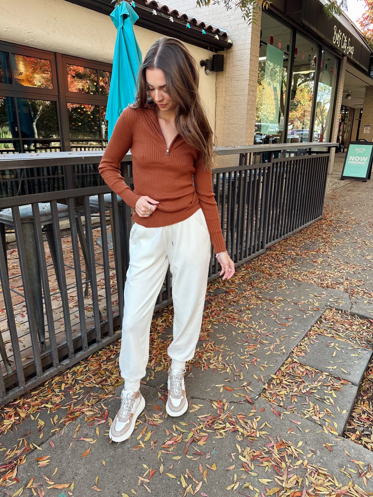 DEMI HALF ZIP KNIT