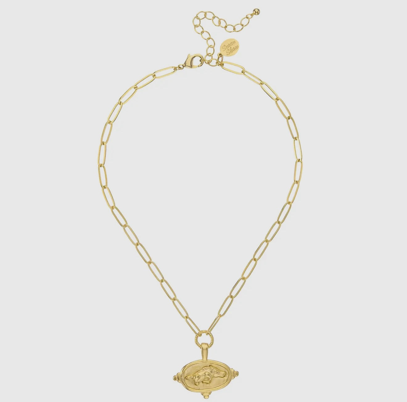 RAZORBACK PAPERCLIP NECKLACE