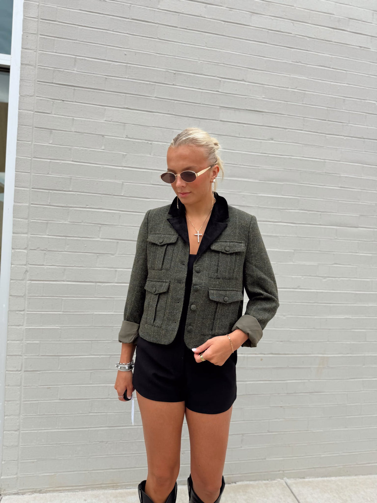 ASHER FOUR PKT DONAGEL TEEED DICKIE JACKET