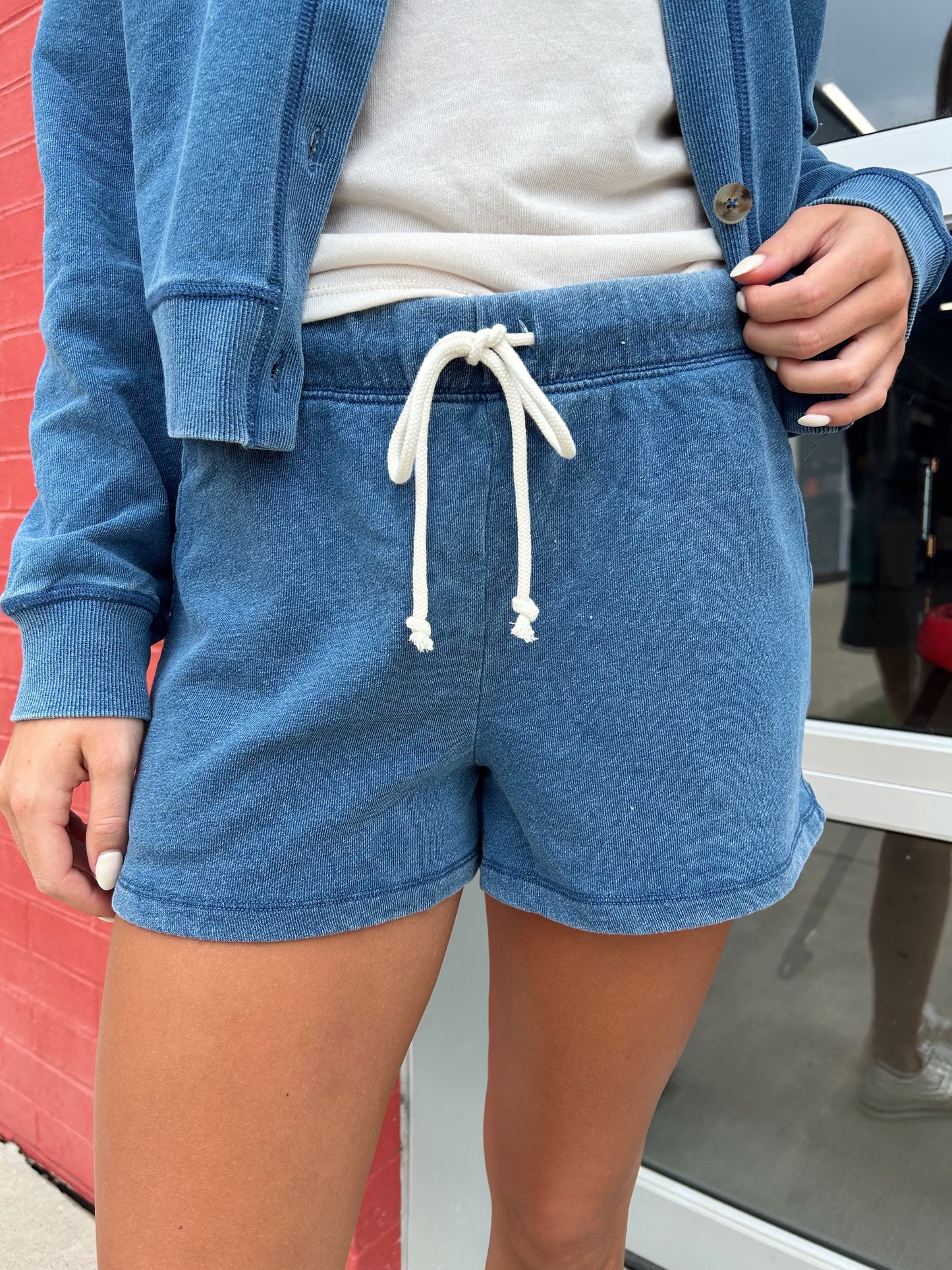 HUNTER KNIT DENIM SHORT