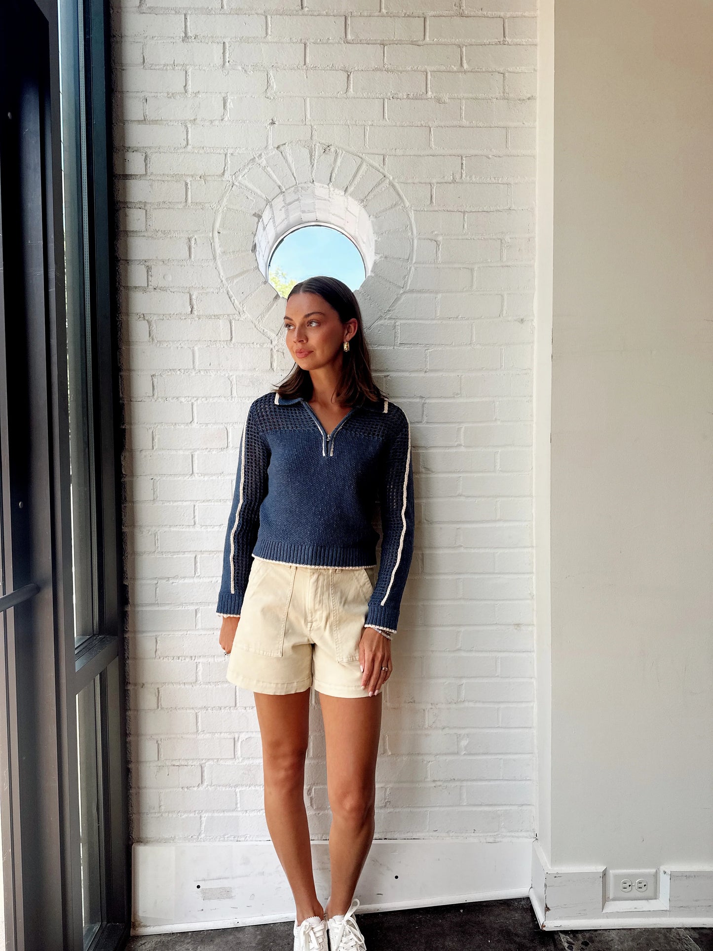 CARLA MESH YOKE POLO