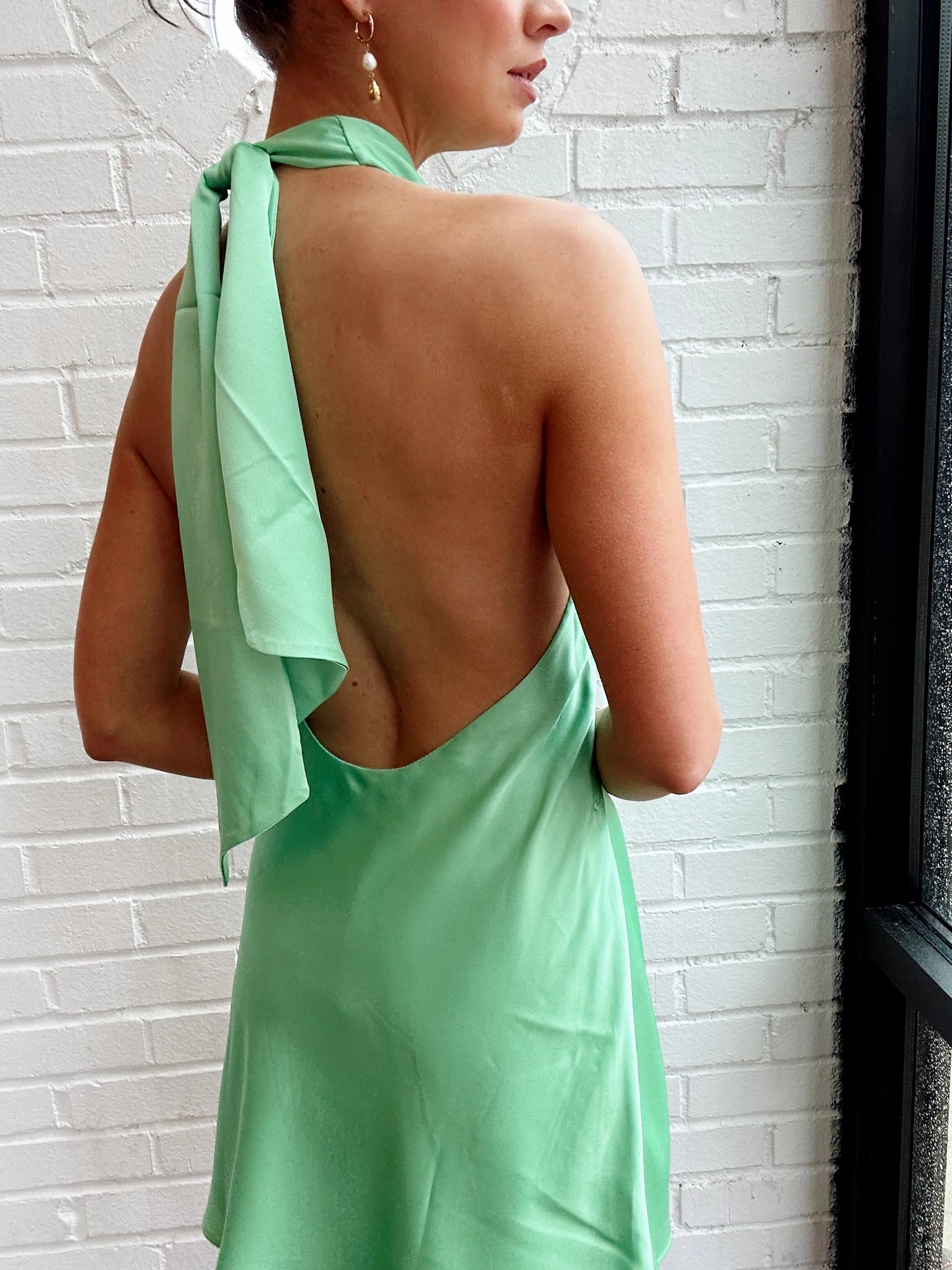 JASMINE HALTER MINI DRESS