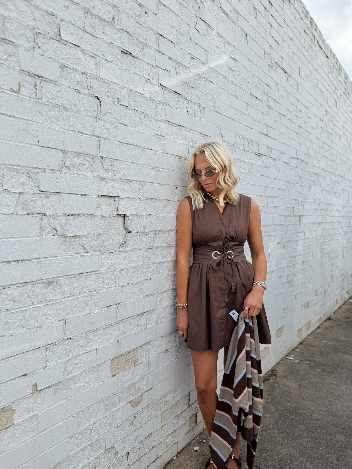 WAIST BELT MINI DRESS
