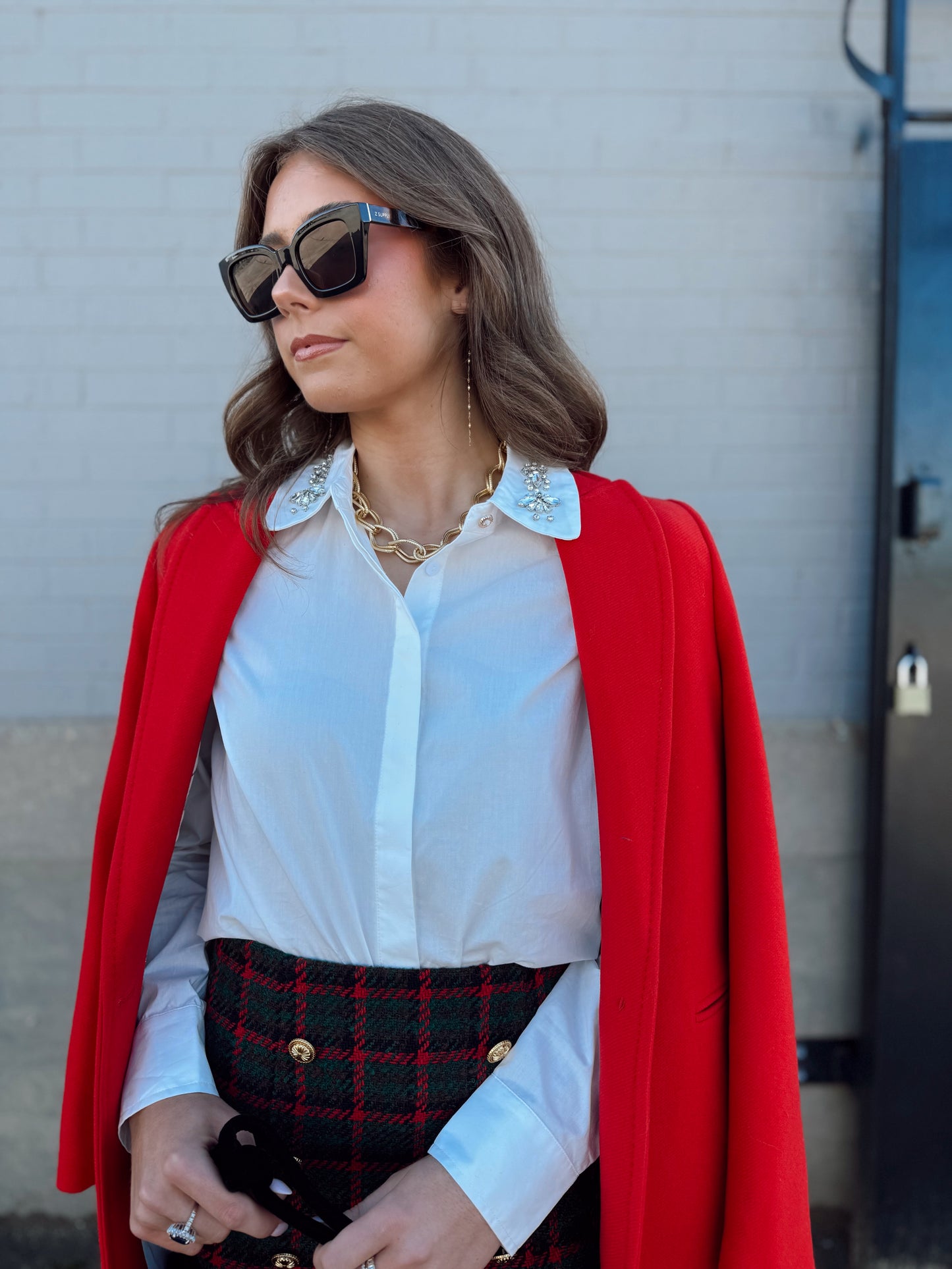 REGAN JEWEL NECK TOP