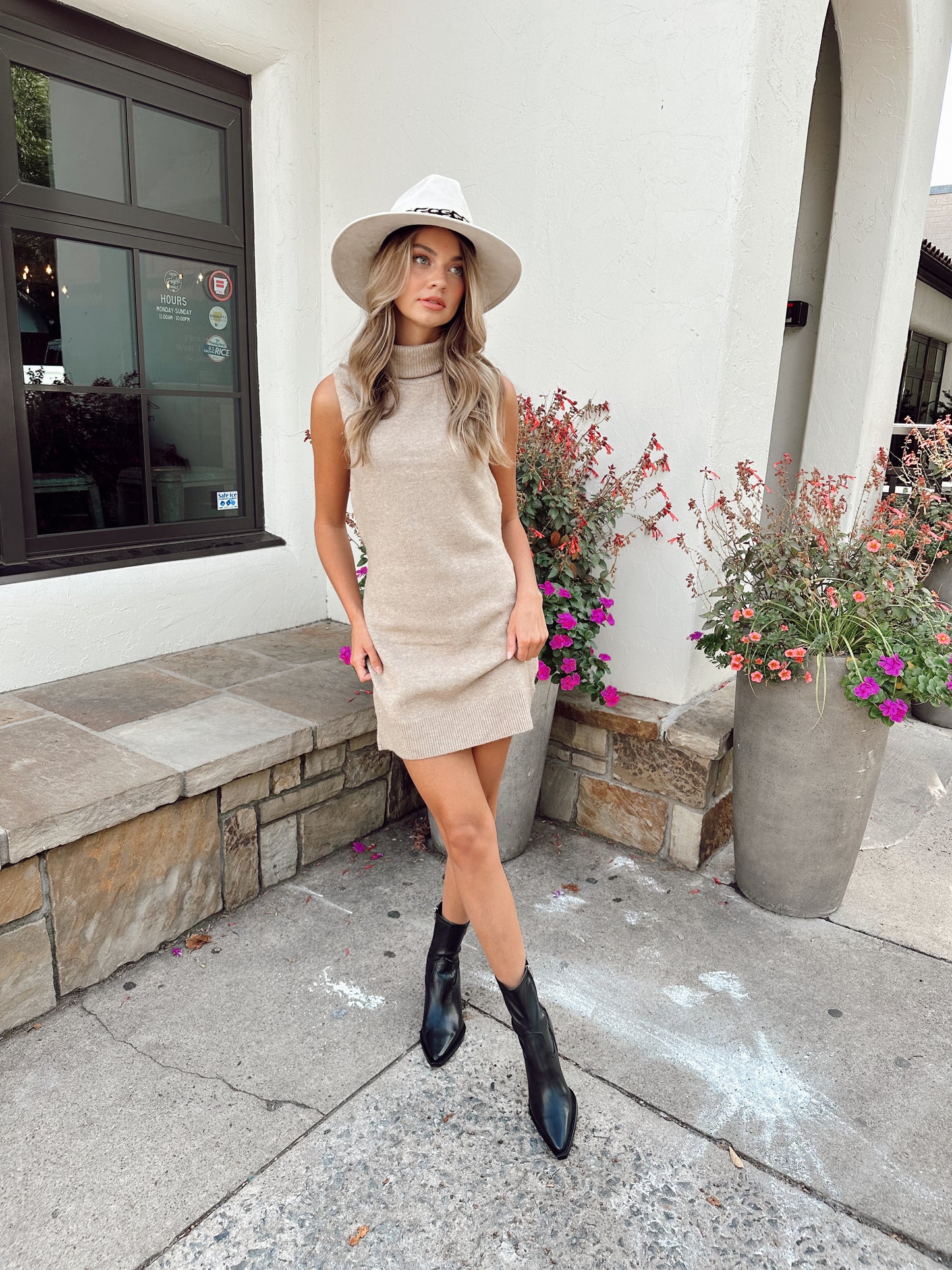 KENDALL TURTLENECK SWEATER DRESS