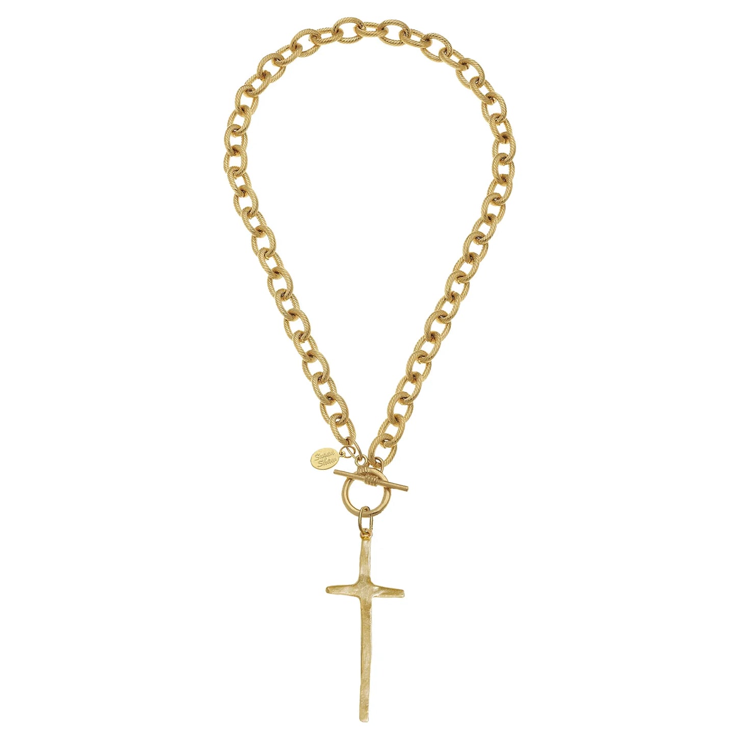 TALL CROSS TOGGLE NECKLACE