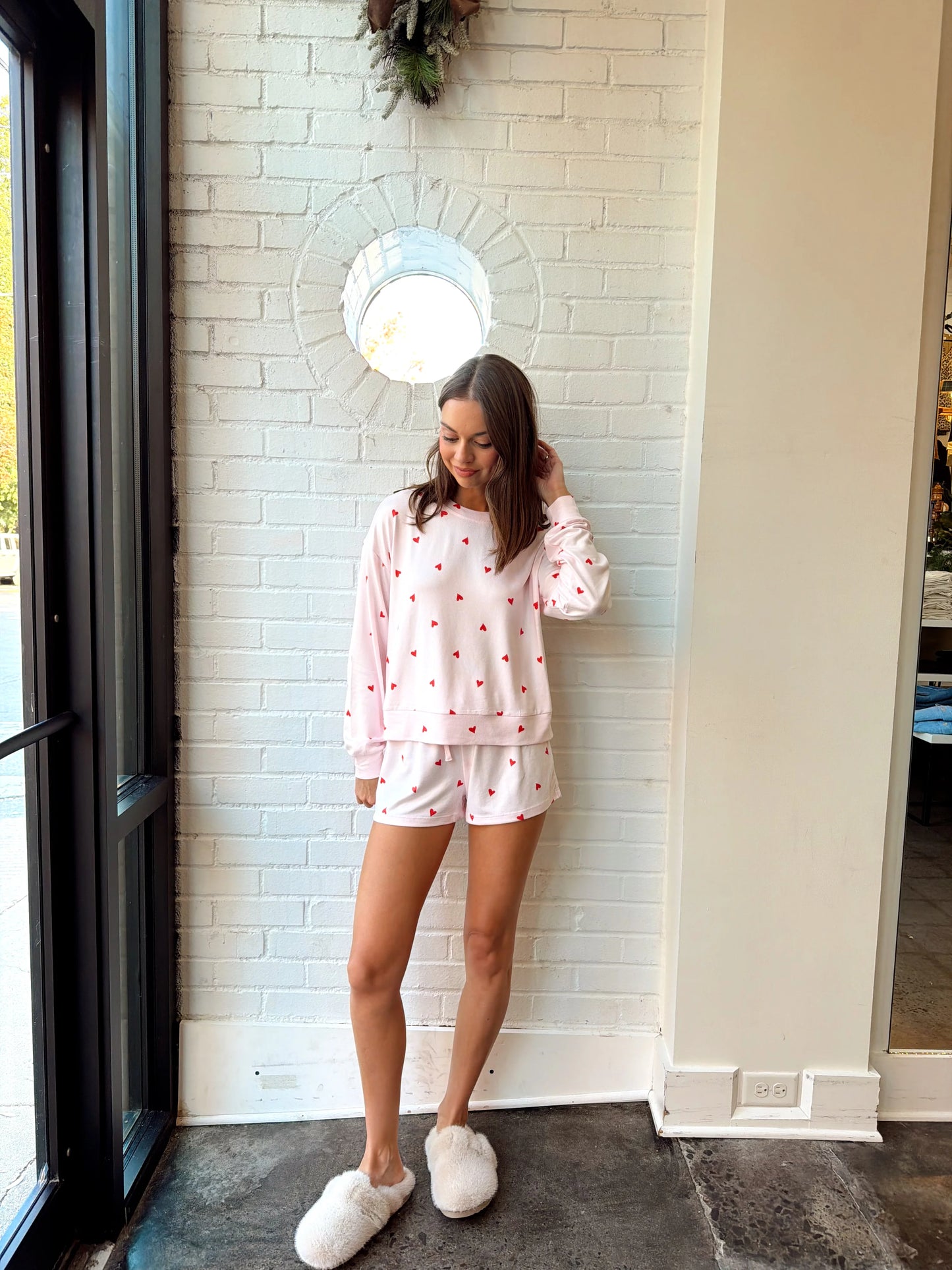 MIRA HEART LONG SLEEVE TOP