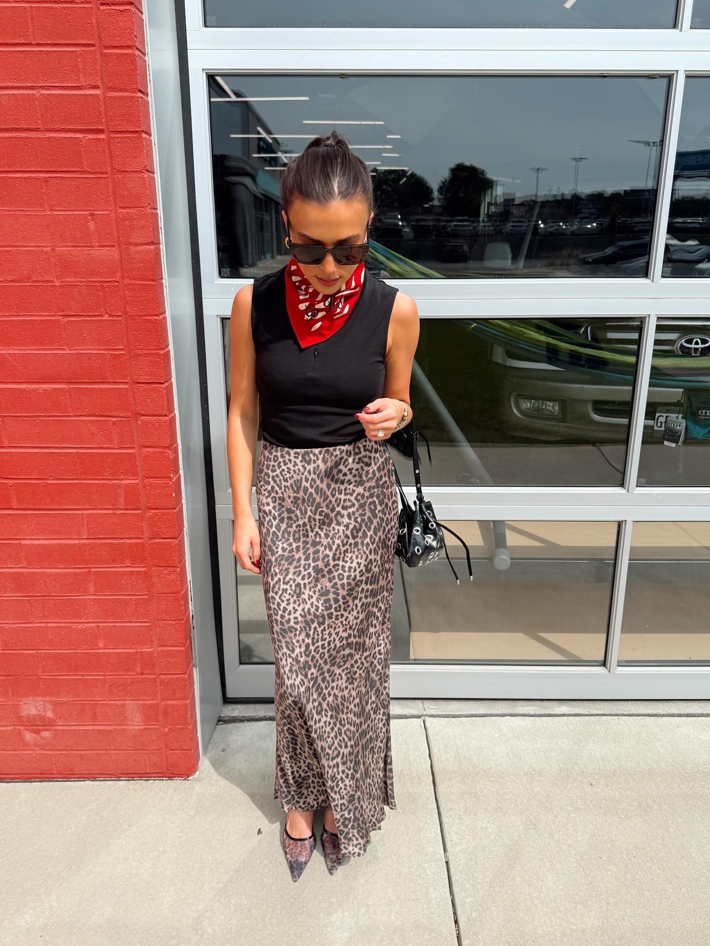 IZABELL LEOPARD SKIRT