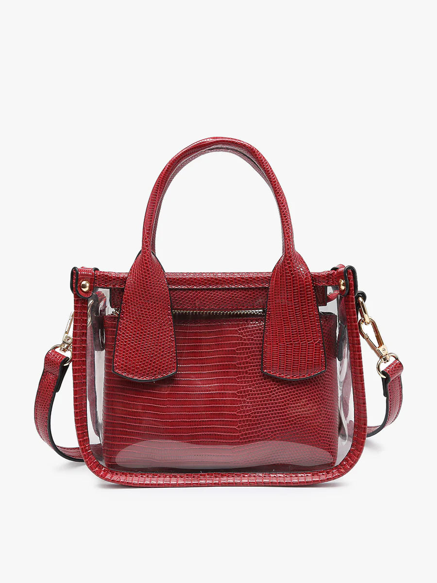STACEY CLEAR SATCHEL W/ INNER BAG