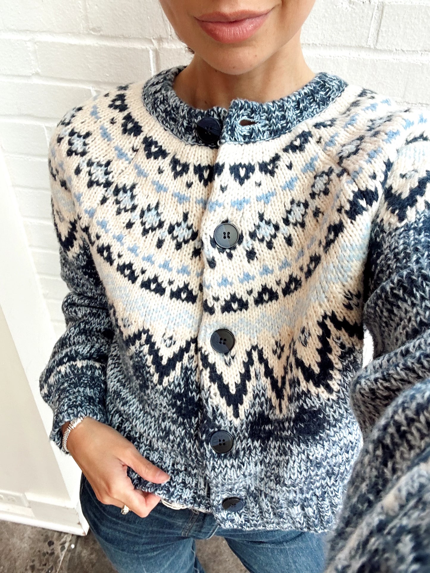 NORTH SEA FAIRISLE CARDIGAN
