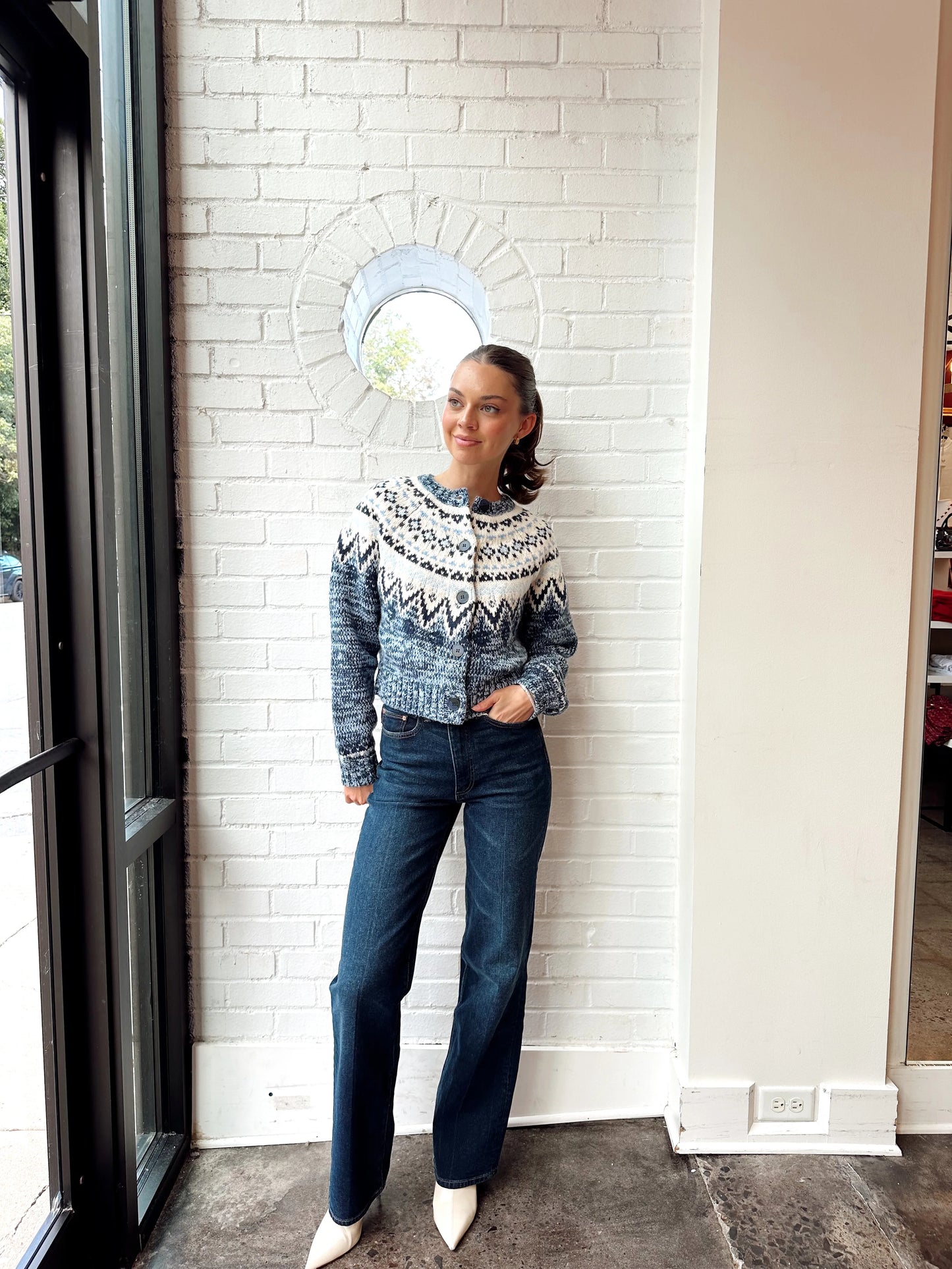 NORTH SEA FAIRISLE CARDIGAN