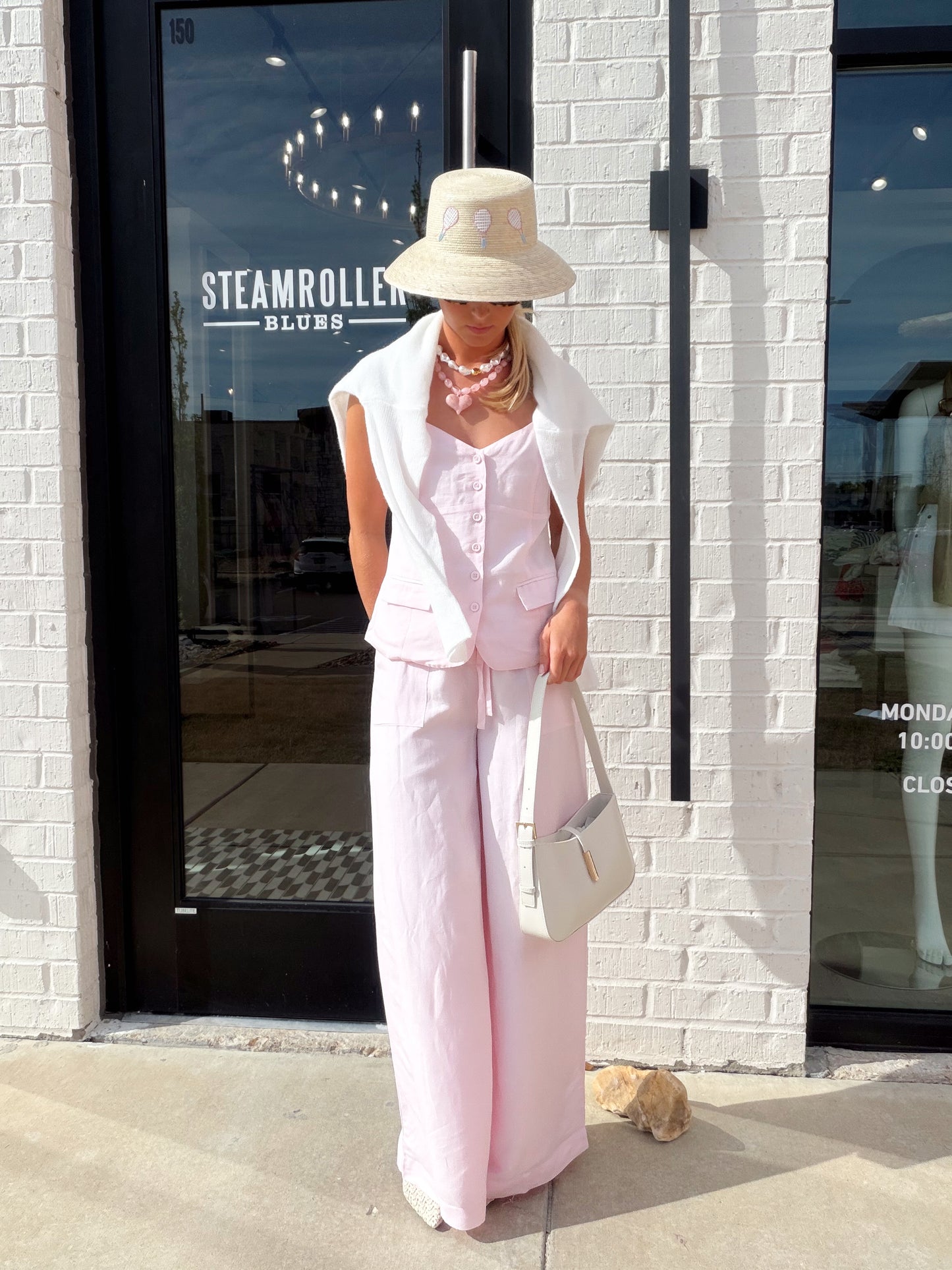 COOPER LINEN WIDE LEG PANT