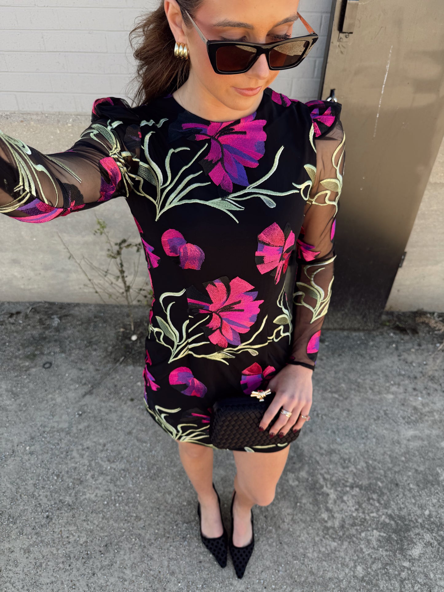 AMAYA LONG SLEEVE MINI DRESS