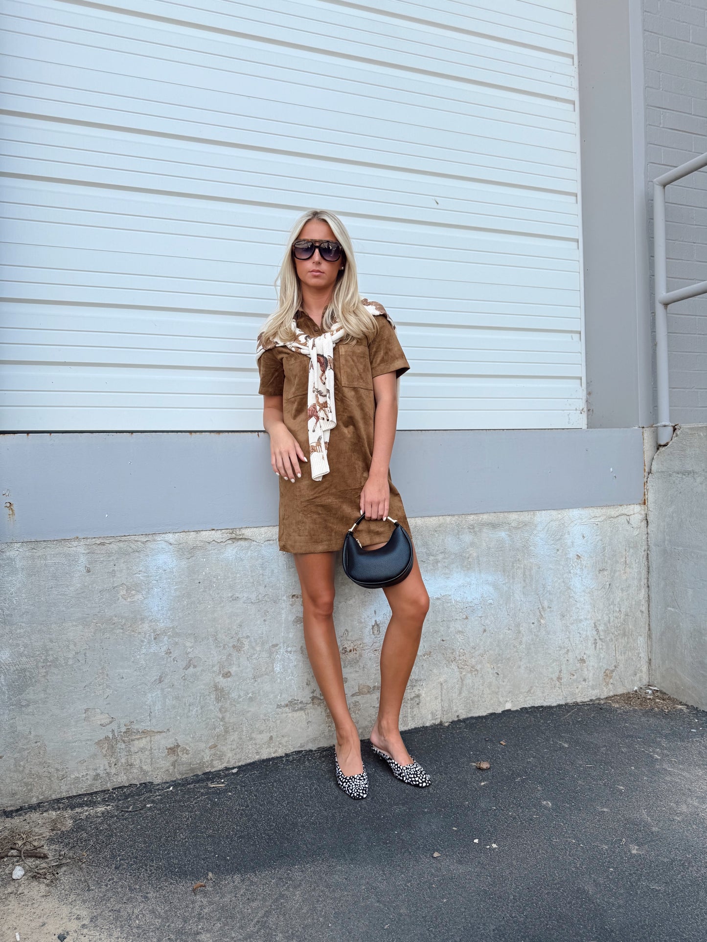 SYDNEY SUEDE MINI DRESS