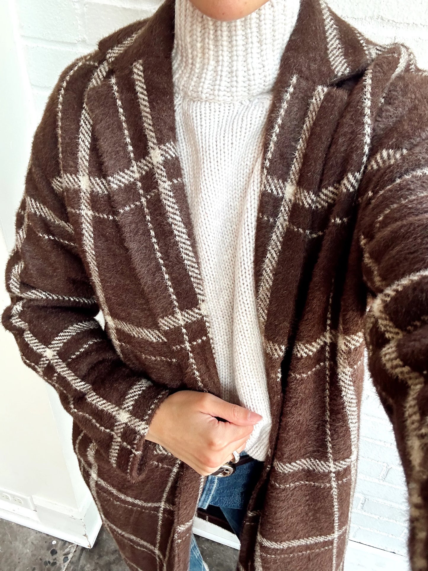 MASON SWEATER PLAID COAT