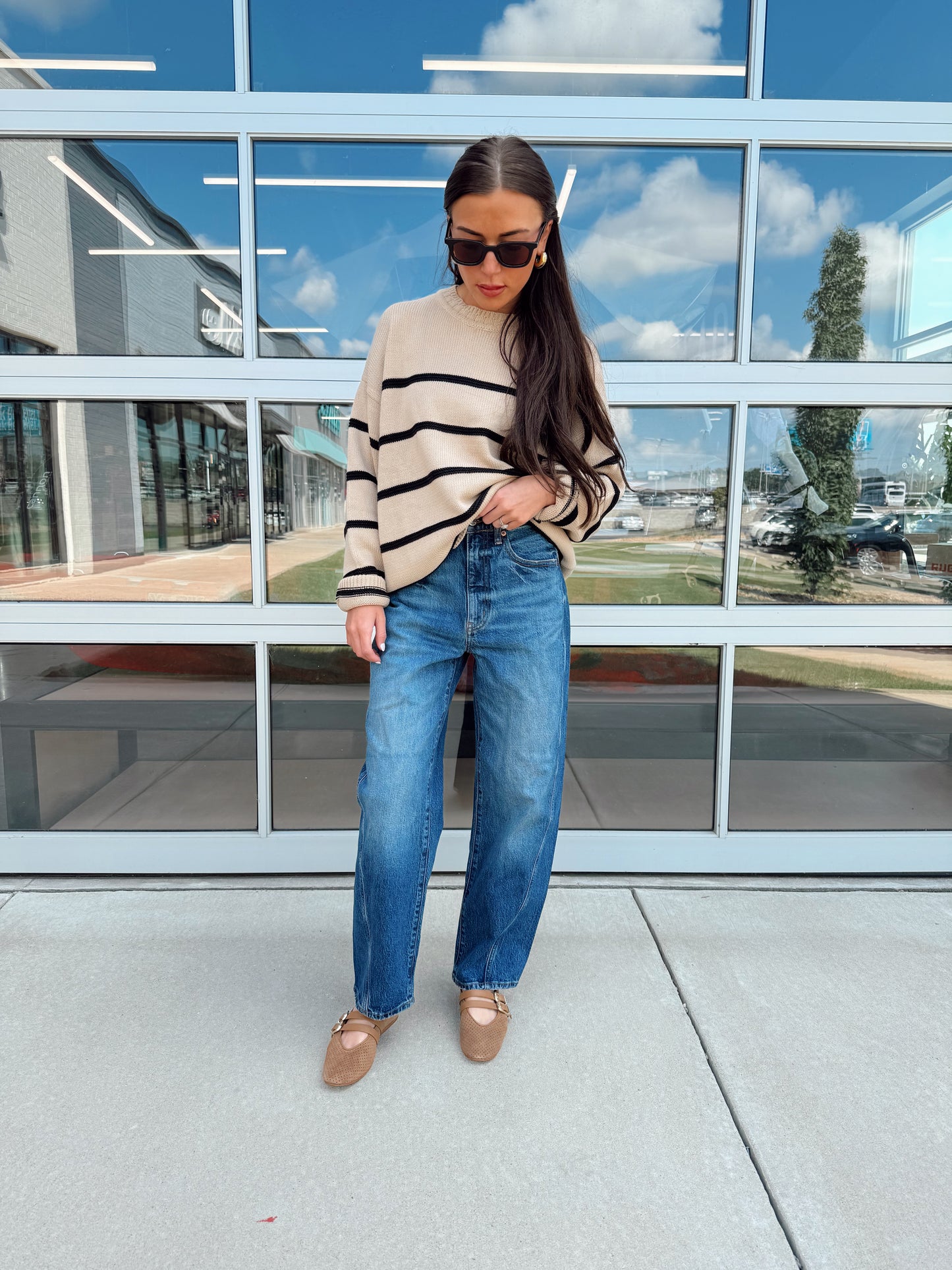 BOYFREIND STRIPED SWEATER