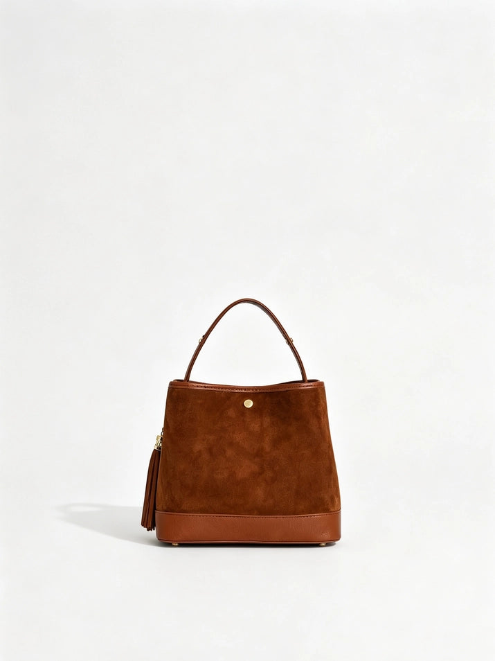 SUEDE BUCKET BAG