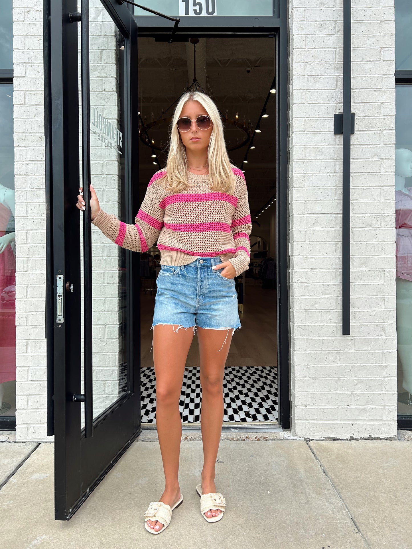 BROAD BEACH STRIPE SWEATER