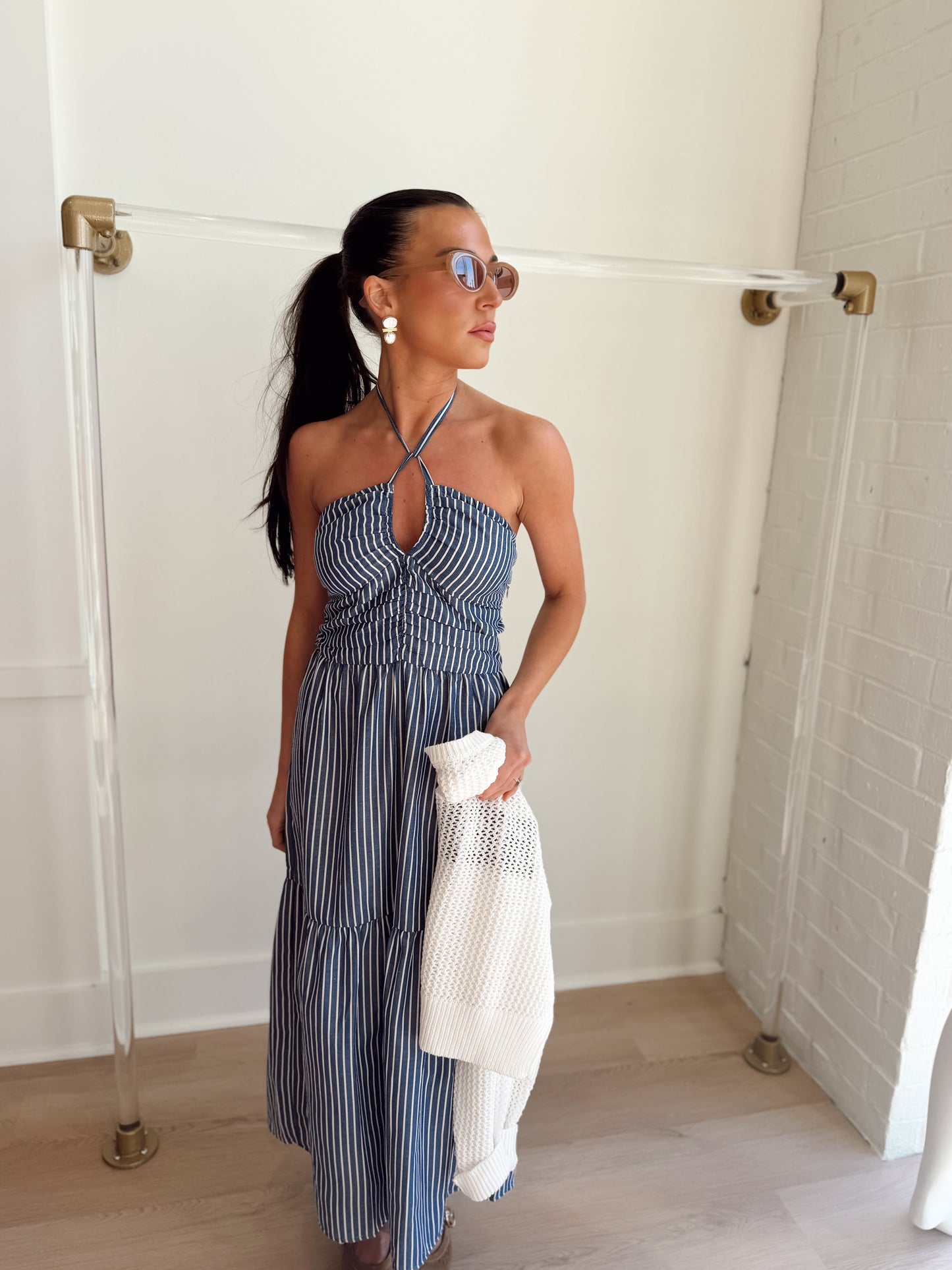AERIES HALTER DRESS