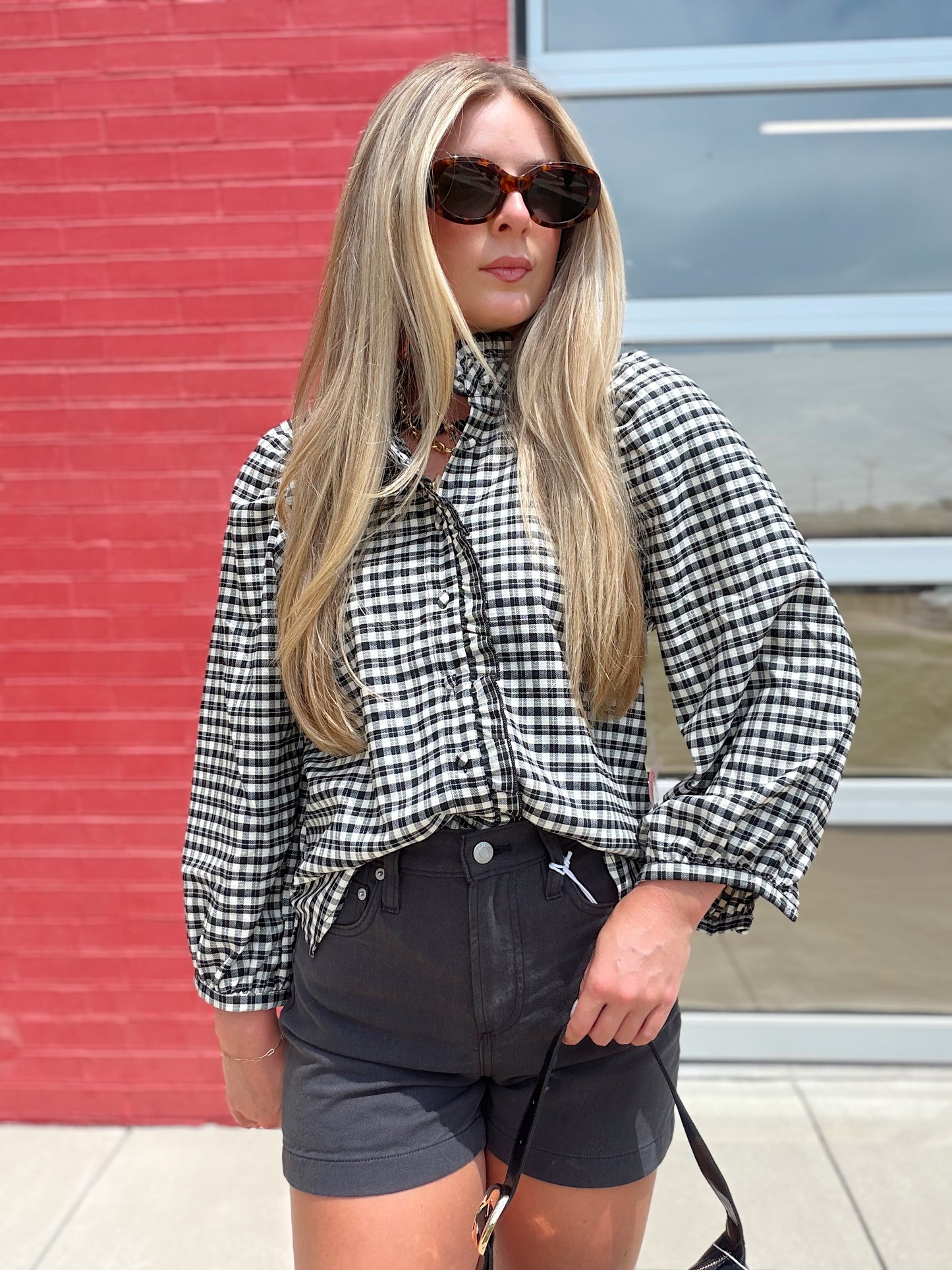 SISLEY PLAID BLOUSE