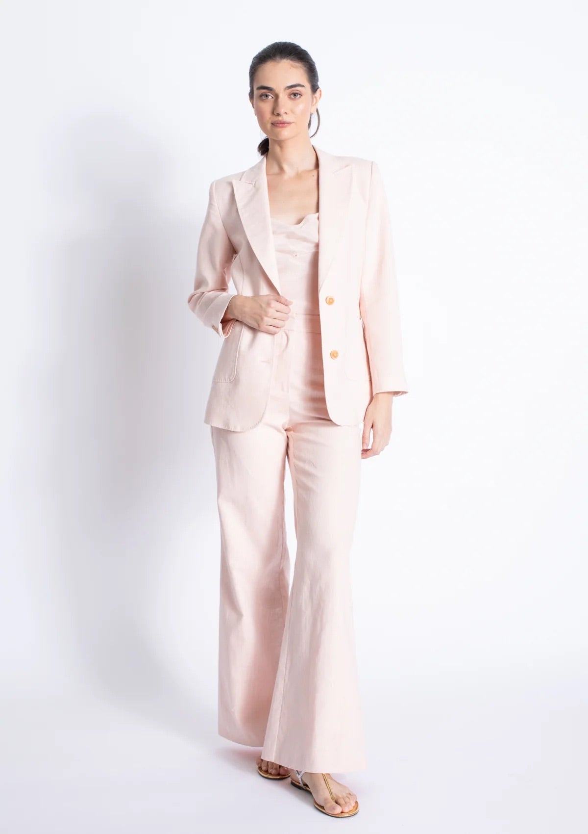 CALIZ LINEN BLAZER