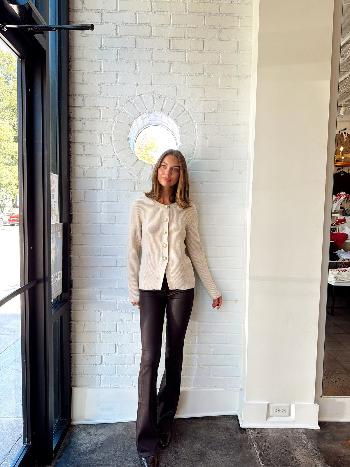 MARLEY KNIT BUTTON FRONT SWEATER