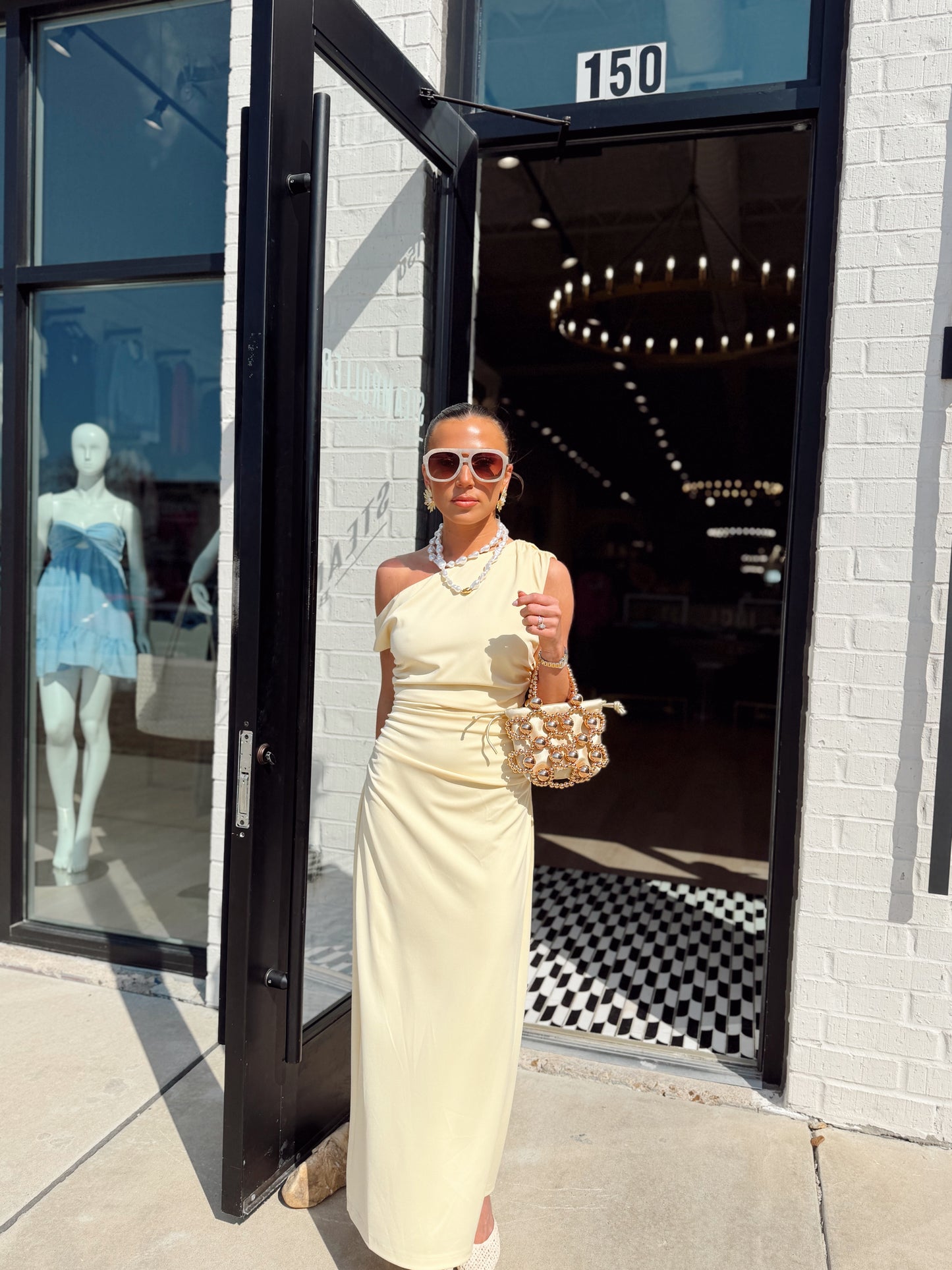 BUTTER OFF SHOULDER DRESS