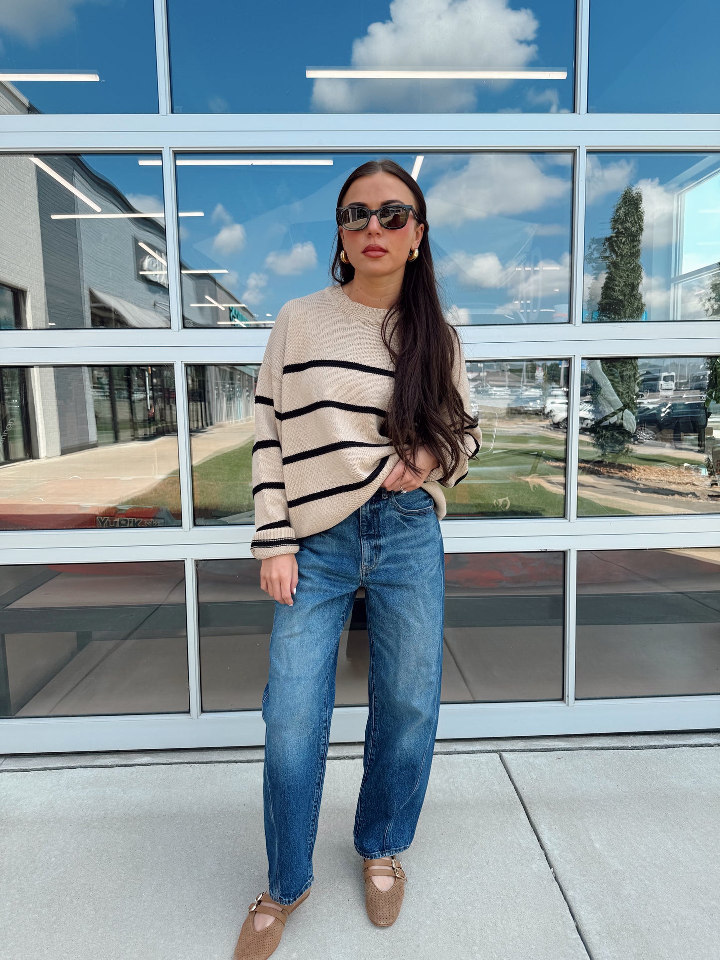 BOYFREIND STRIPED SWEATER