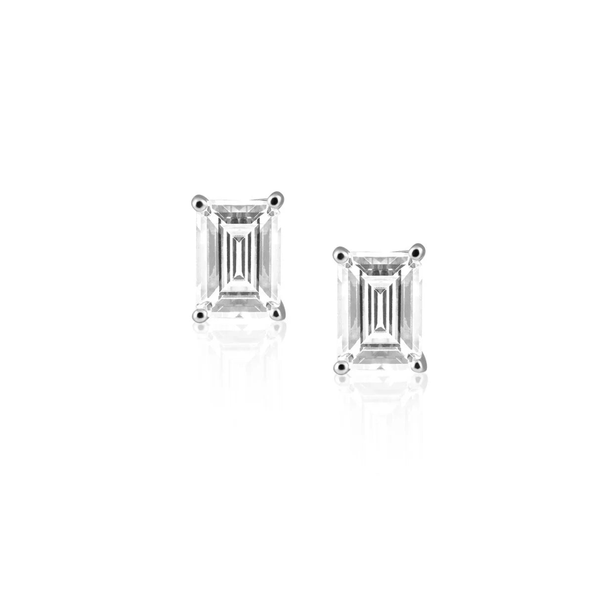 KATIE EMERALD CUT STUDS