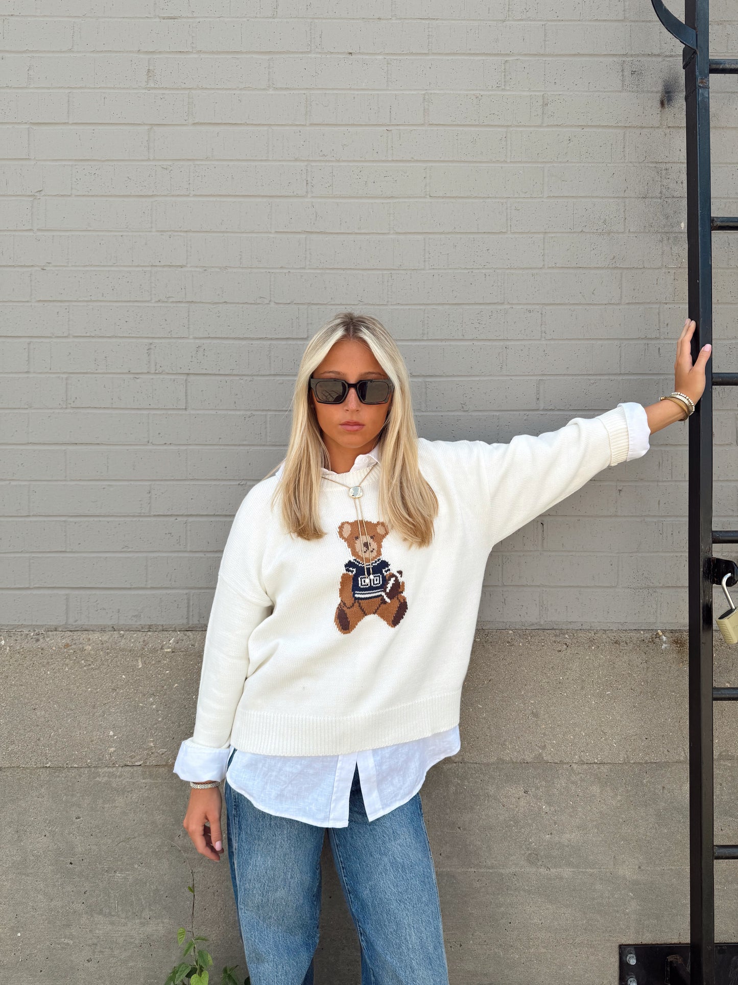 TOUCHDOWN TEDDY BEAR SWEATER