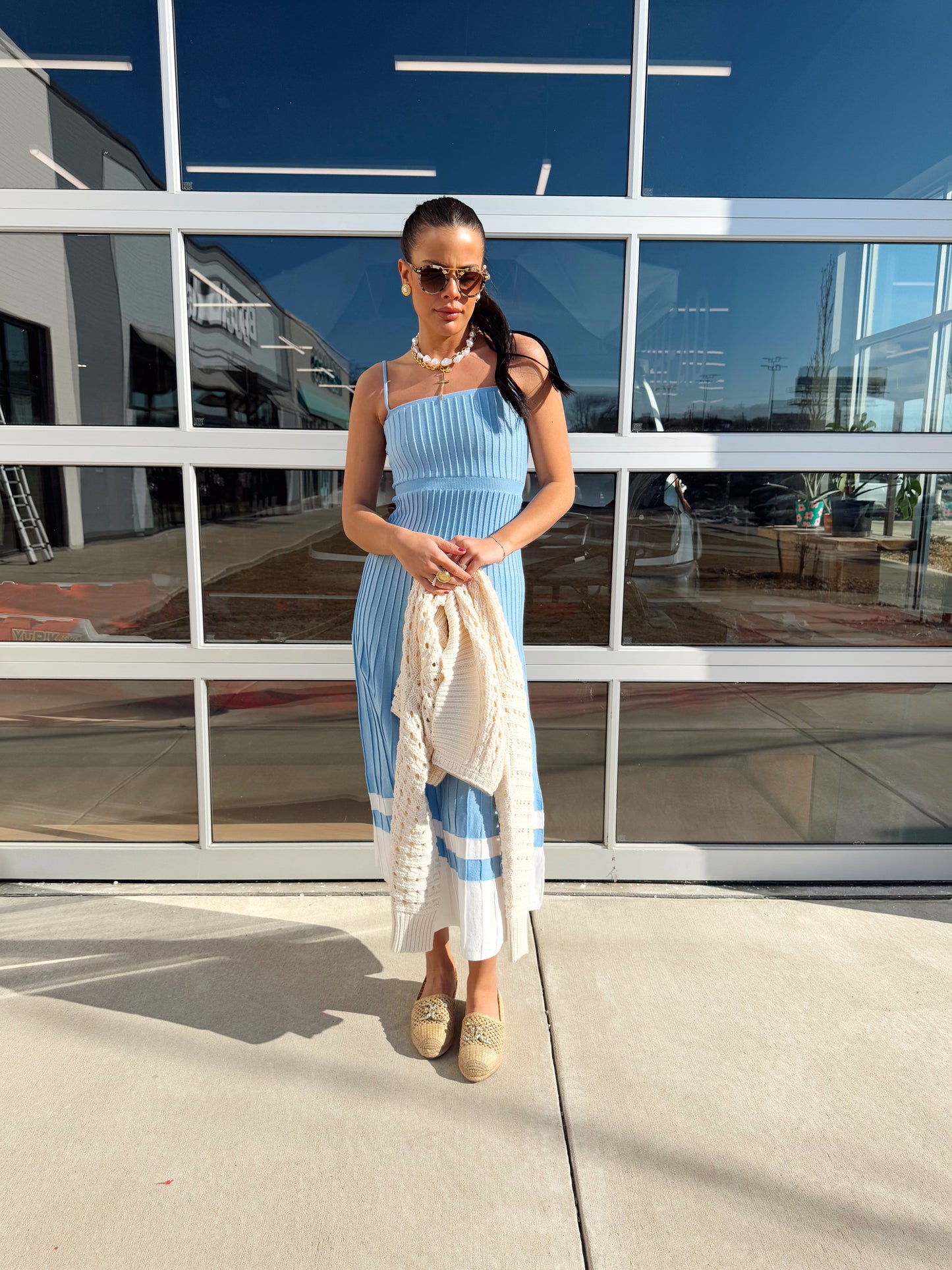 KNIT MIDI DRESS
