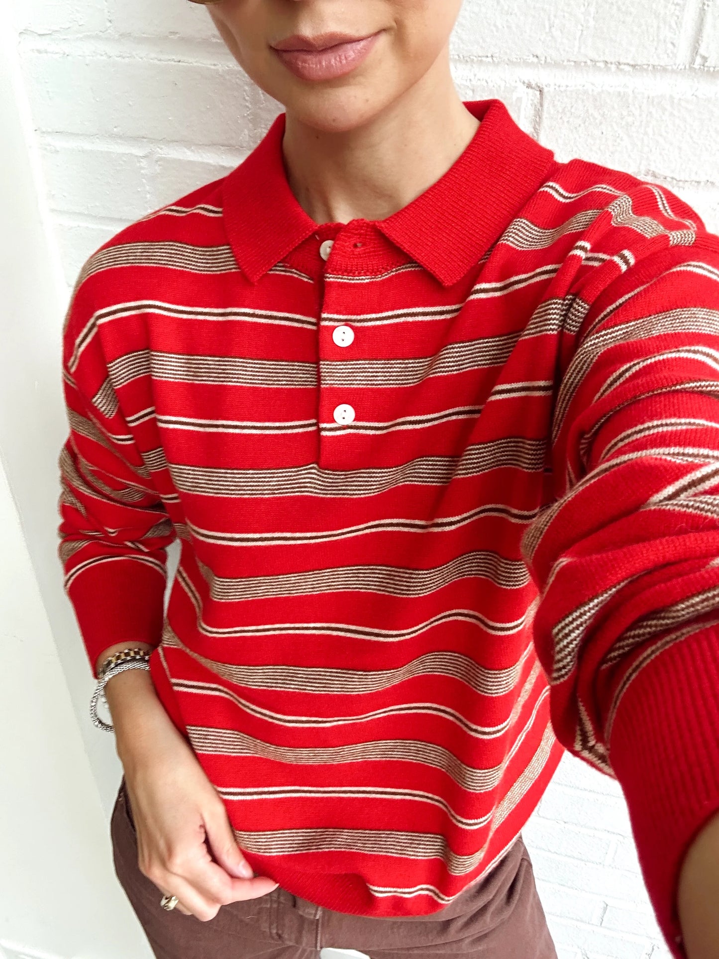 KATHY STRIPE KNIT TOP