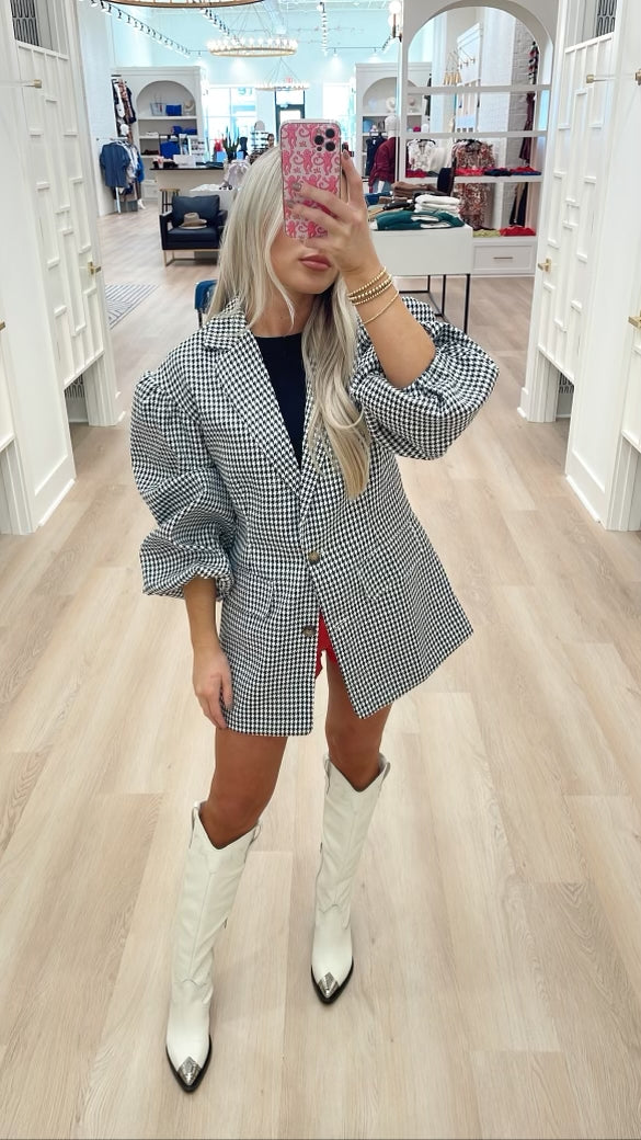 SOFIA PLAID BLAZER