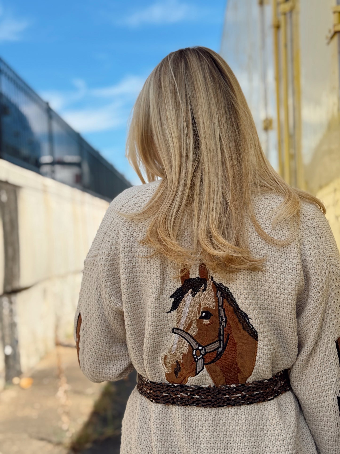WESTERN BELTED CARDI