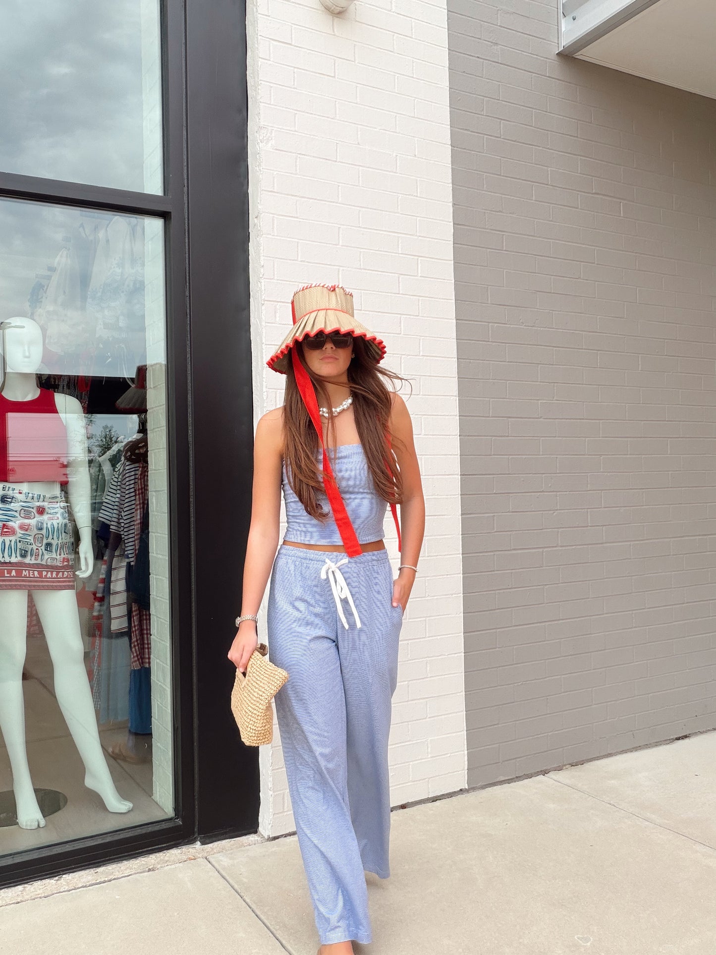 MID RISE WIDE LEG SWEATPANTS