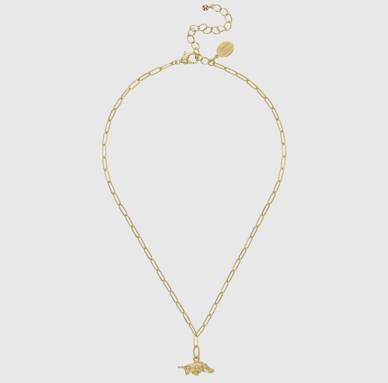 MINI PAPERCLIP RAZORBACK NECKLACE