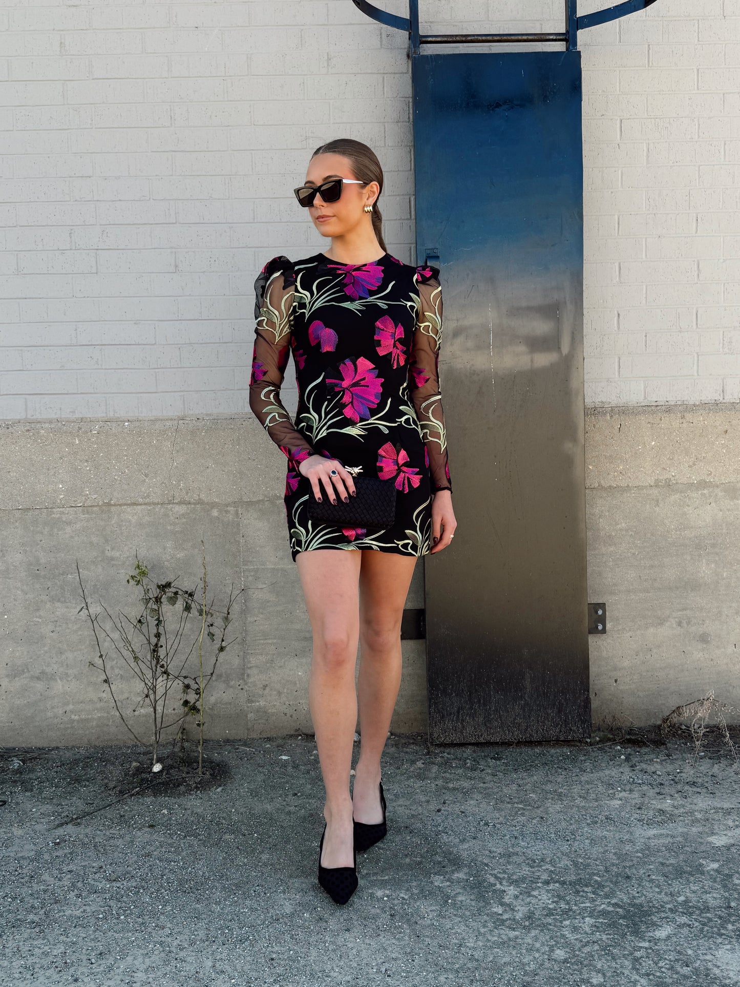 AMAYA LONG SLEEVE MINI DRESS