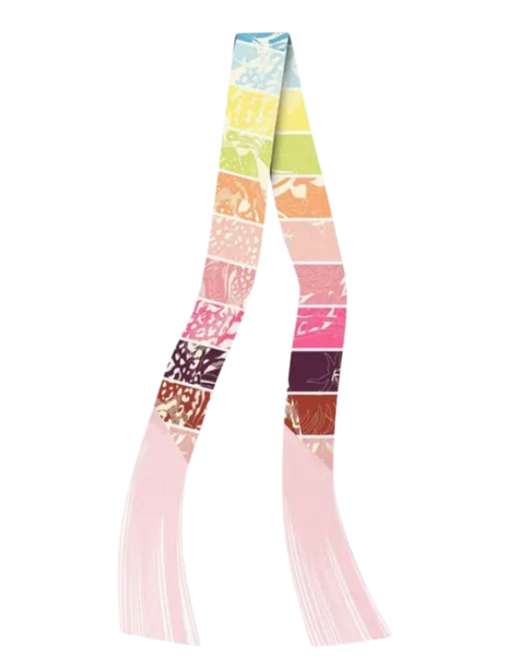 FRILLY SCARF WITH FRINGE - A