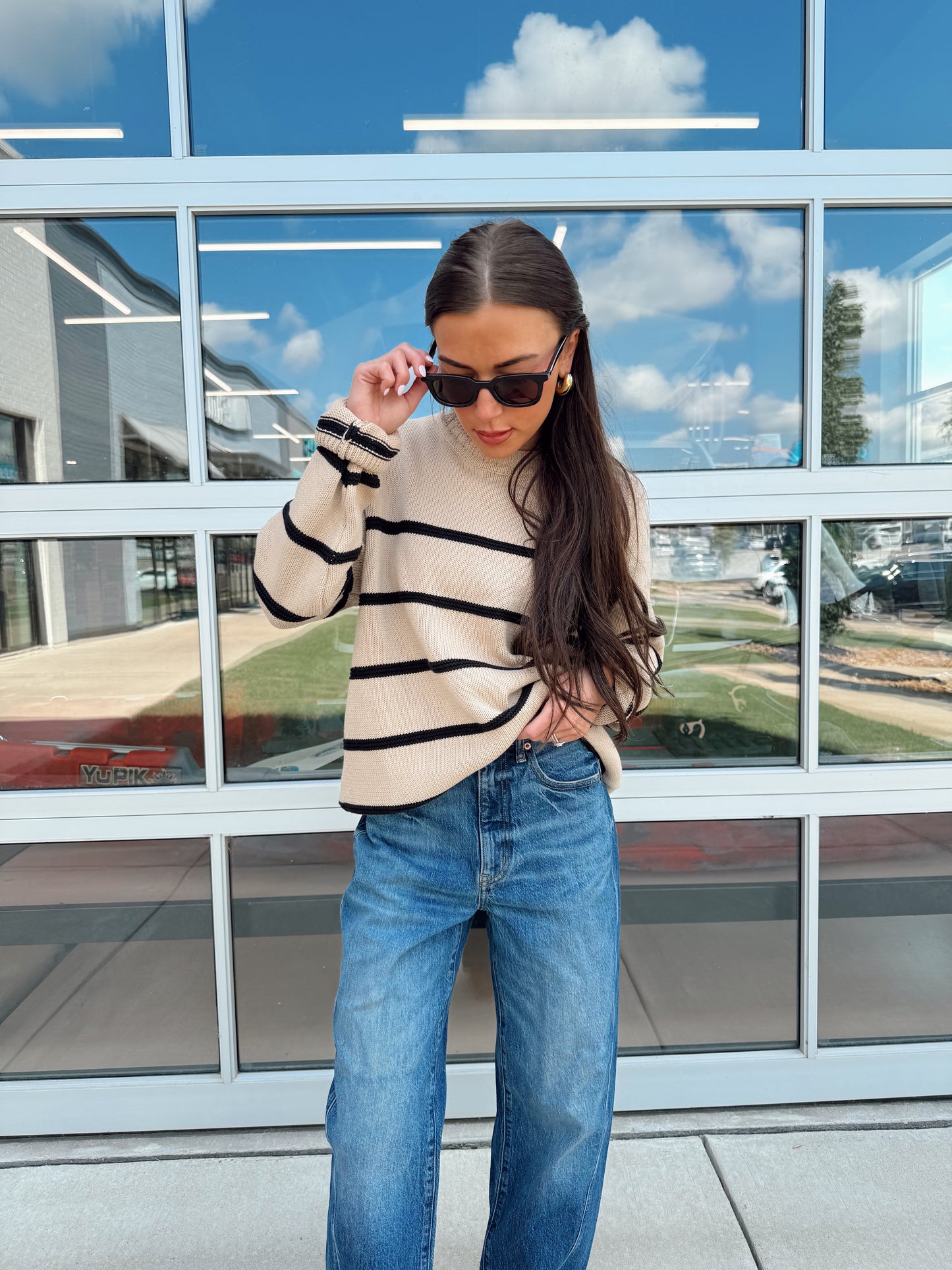 BOYFREIND STRIPED SWEATER