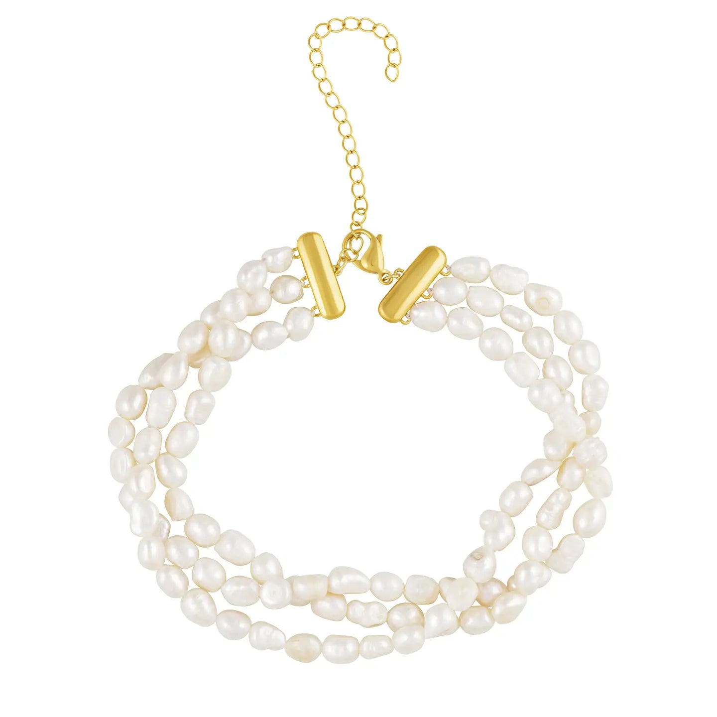 MADELINE 3-LAYERED PEARL CHOKER