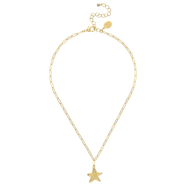 PETITE STAR PAPERCLIP NECKLACE