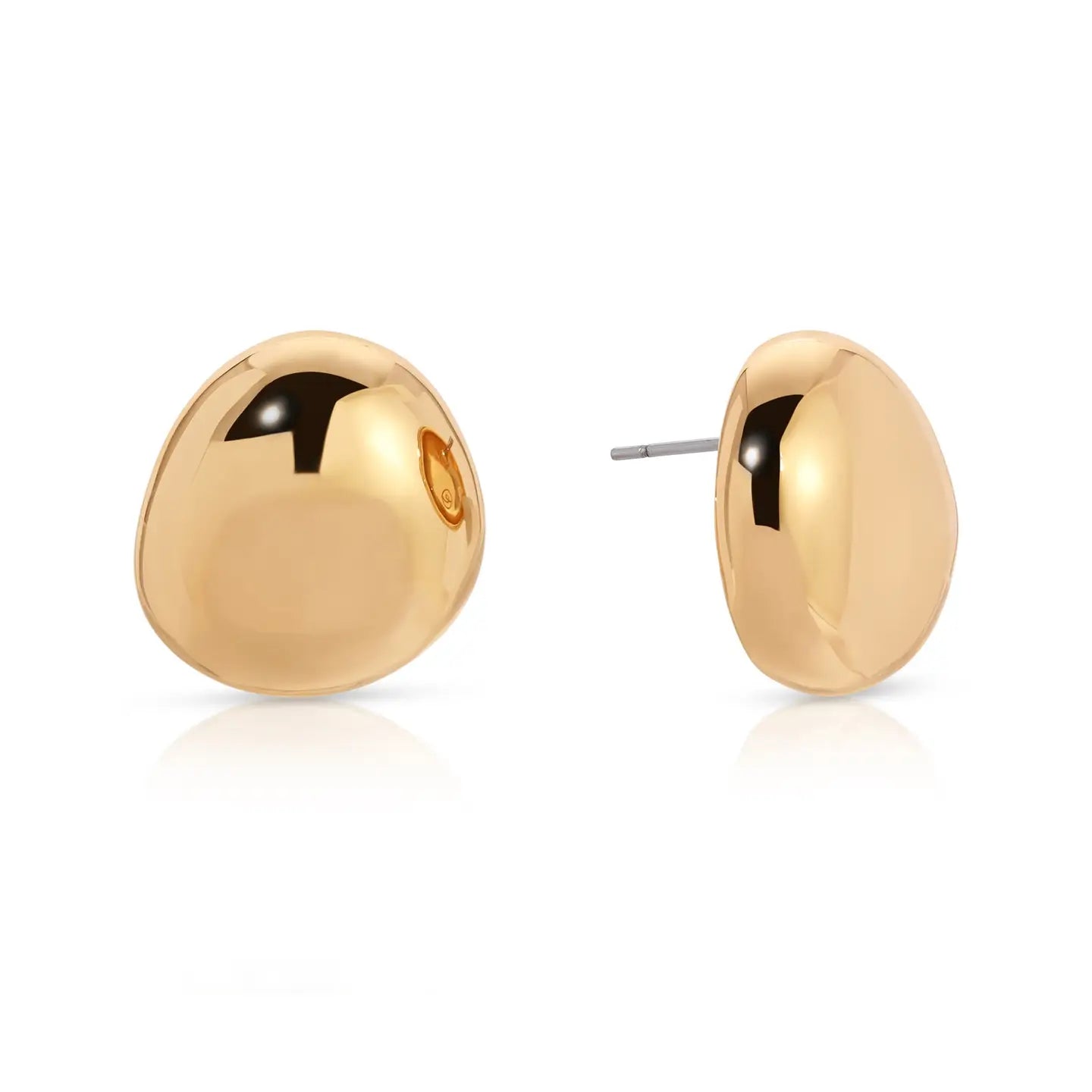 POLISHED PEBBLE STUD EARRINGS
