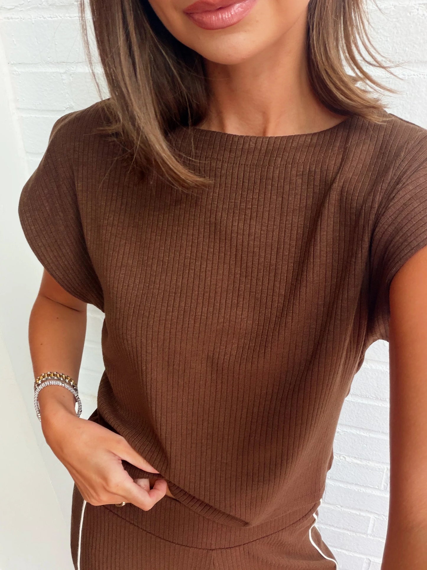 VARSITY KNIT TOP