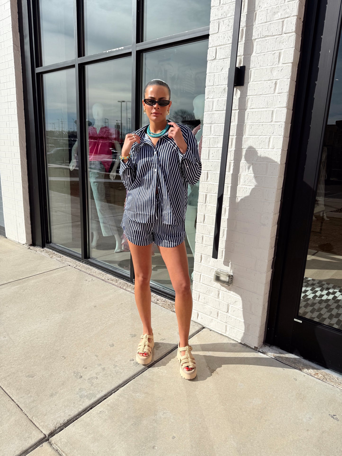 ALEXIS COTTON DRAWSTRING SHORTS