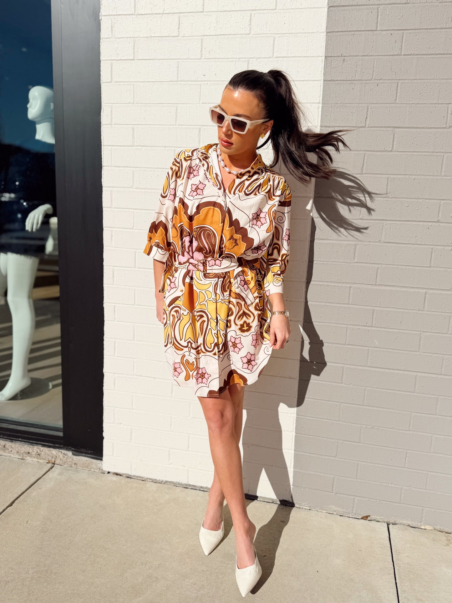 YORI BUTTON DOWN DRESS