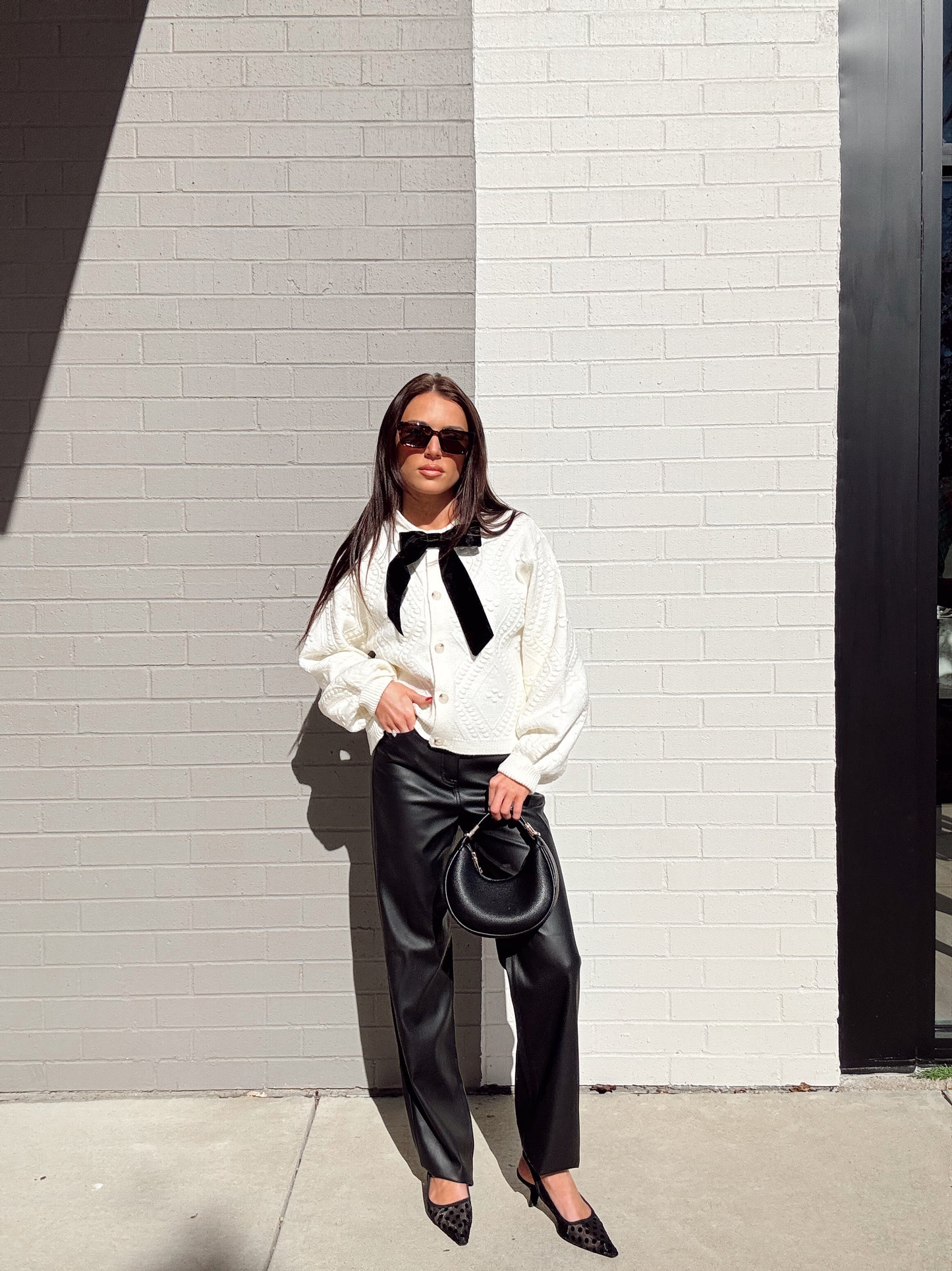 KITTY BOBBLE CONTRAST CARDI