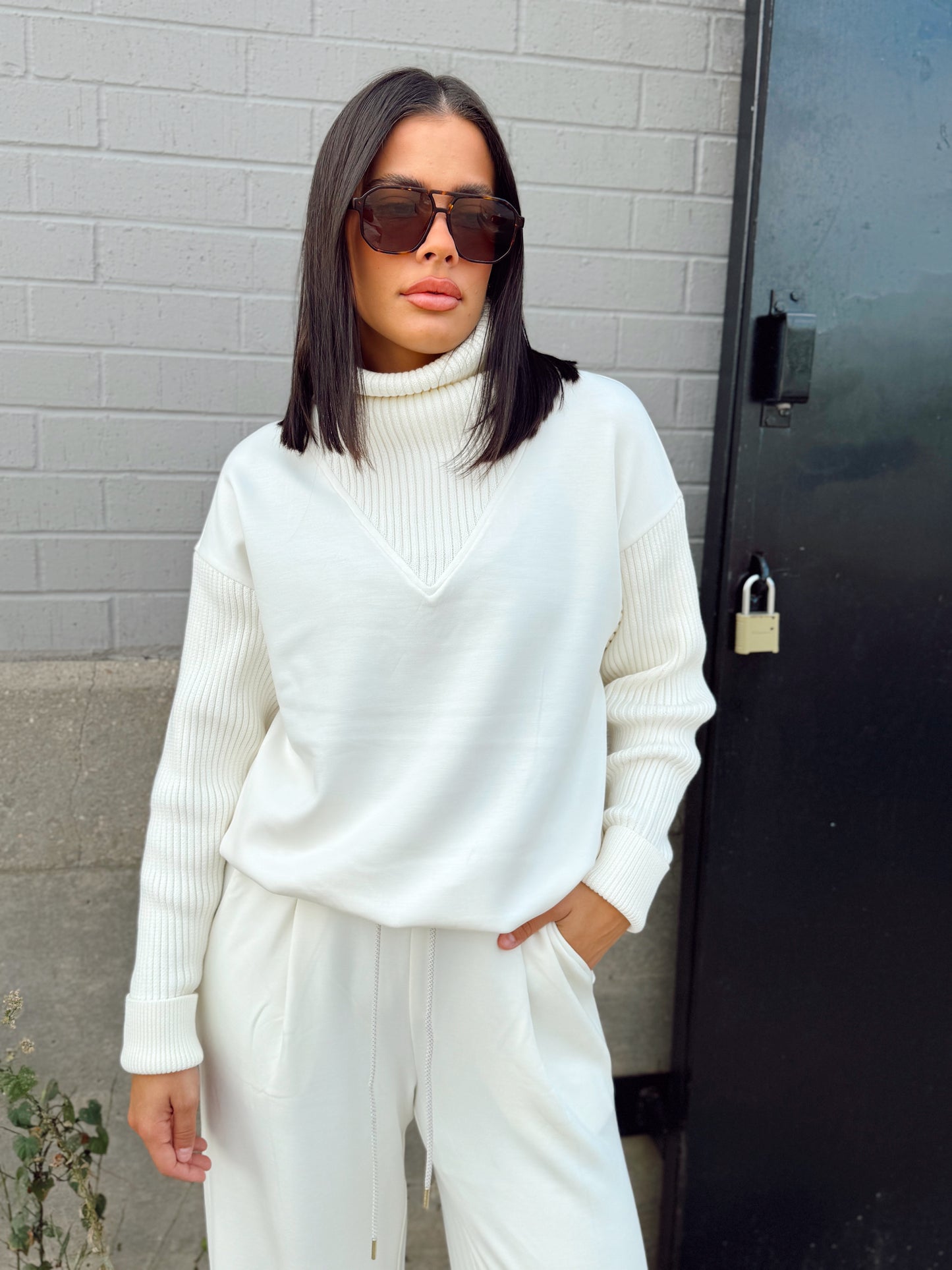 HANNAH COWL NECK SWEAT
