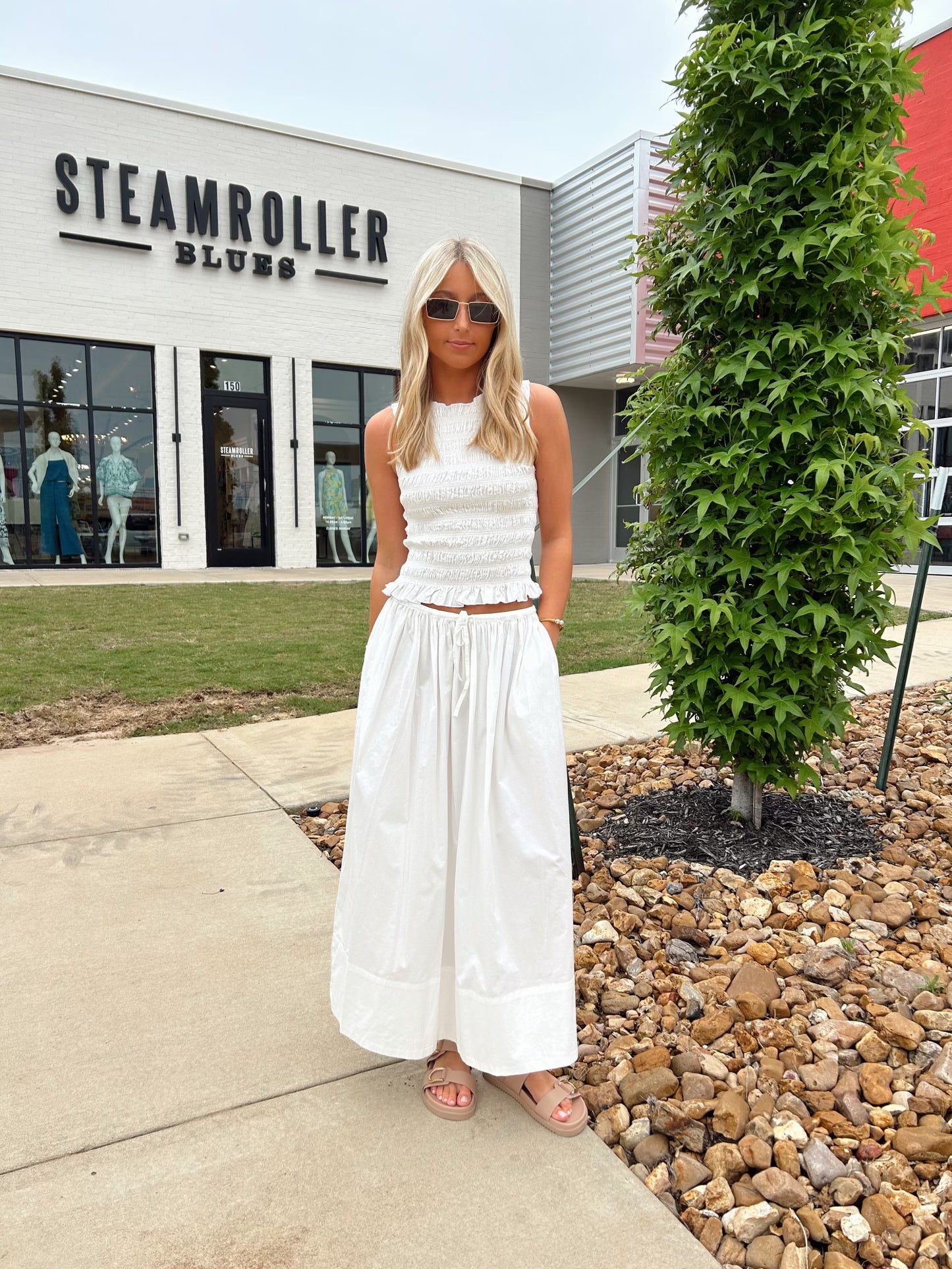 NOELLE POPLIN MAXI SKIRT
