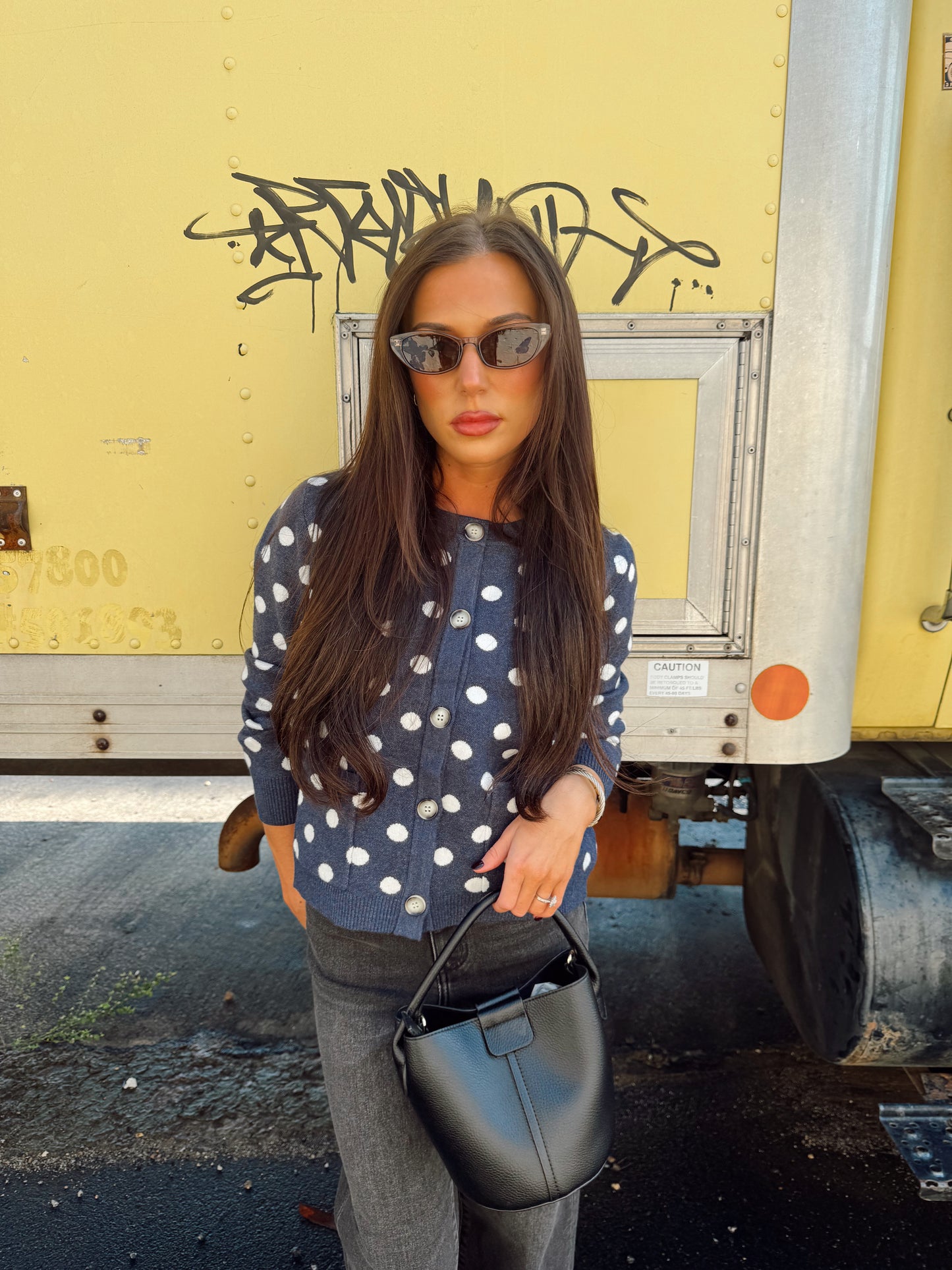 POLKA DOT CARDIGAN